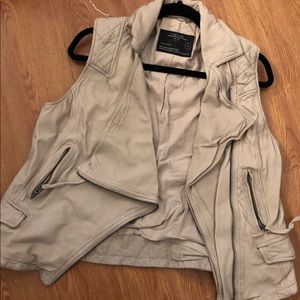 All Saints real leather vest!